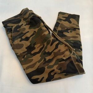 Nili Lotan "Nolan" Camo Sweatpants Women's Size Small 100% Cotton Pristine!